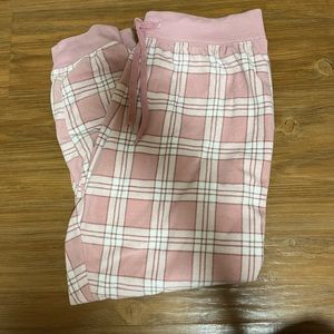 pink plaid pj pants